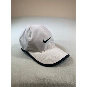 Nike KIDS' AEROBILL FEATHERLIGHT ADJUSTABLE HAT white tennis running